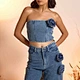 Denim Halter Tops
